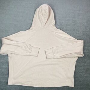 Vuori Sweater Women S Pink Cream Sunnyside Hoodie Athleisure Oversized Gym